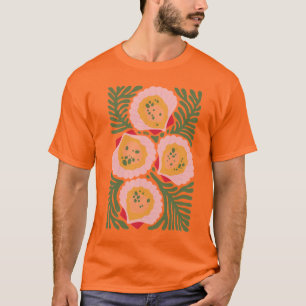 Camiseta Desenho abstrato Camisa-T gráfica masculina