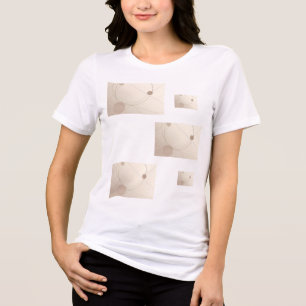 Camiseta desenho abstrato com formas geométricas