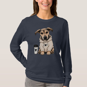 Camiseta Desenho Animado de Cachorrinho Adorável