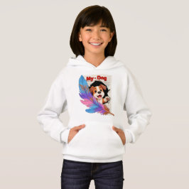 Camiseta Desenho Animado de Cachorrinho Fofo Rasgando Jorna