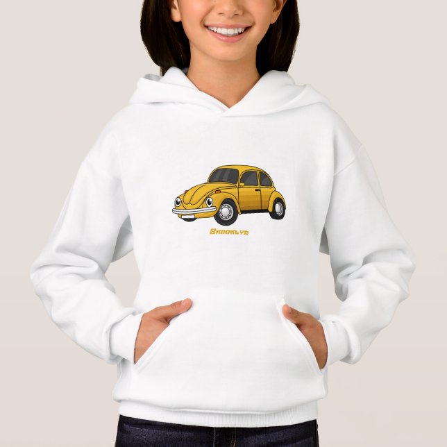 Camiseta Desenho animado de carro clássico (Frente)