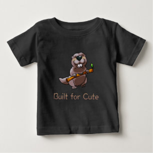 Camiseta Desenho Animado de Castor Engraçado – Construído p