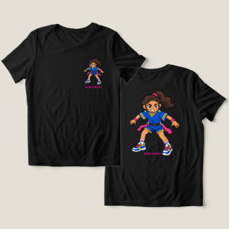 Camiseta Desenho Animado de Futebol Americano com Bandeira