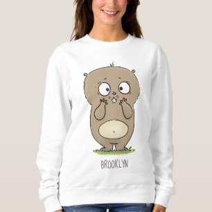 Camiseta Desenho animado de hamster gordinho adorável esque