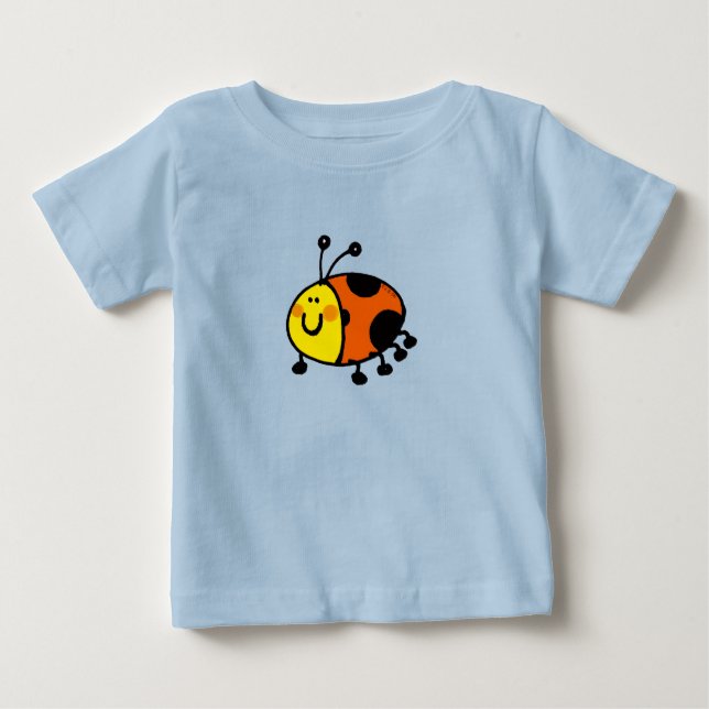 Camiseta Desenho Animado de Joaninha Fofa (Frente)