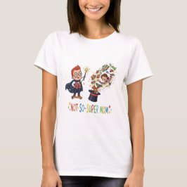 Camiseta Desenho Animado de Mãe Mágica Não Tão Super Diver
