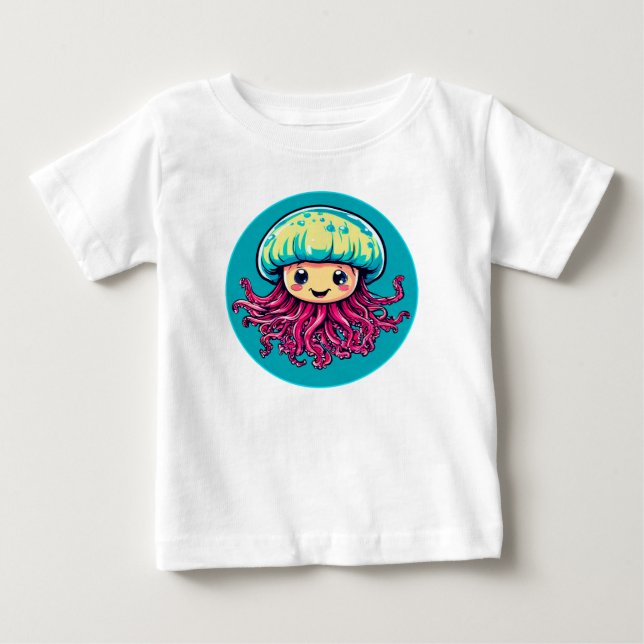 Camiseta Desenho animado de medusa (Frente)