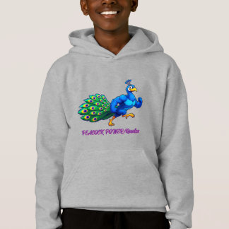 Camiseta Desenho Animado de Pavão Musculoso e Divertido