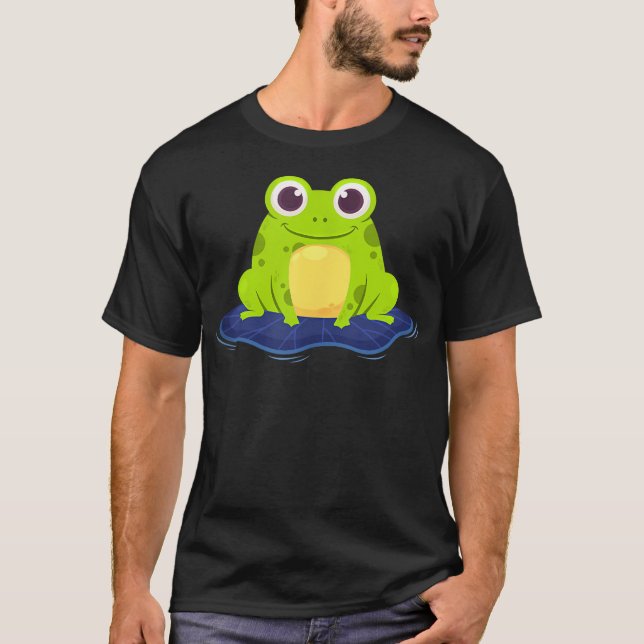 Camiseta Desenho Animado de Sapo Fofo (Frente)