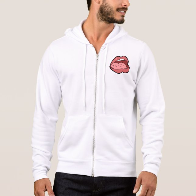 Camiseta Desenho Animado Divertido Boca Aberta e Lábios (Frente)