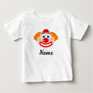 Camiseta Desenho animado fofo de palhaço de circo personali