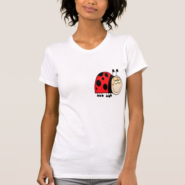 Camiseta desenho animado gritando joaninha (Frente)