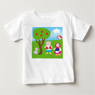 Camiseta desenho animado infantil ao estilo de um russo