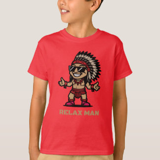 Camiseta desenho animado relax 