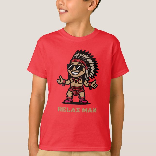 Camiseta desenho animado relax  (Frente)
