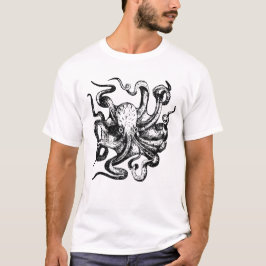 Camiseta Desenho antigo do polvo