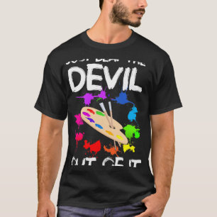 Camiseta Desenho Artista Bate no Diabo 2