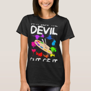 Camiseta Desenho Artista Bate no Diabo 2