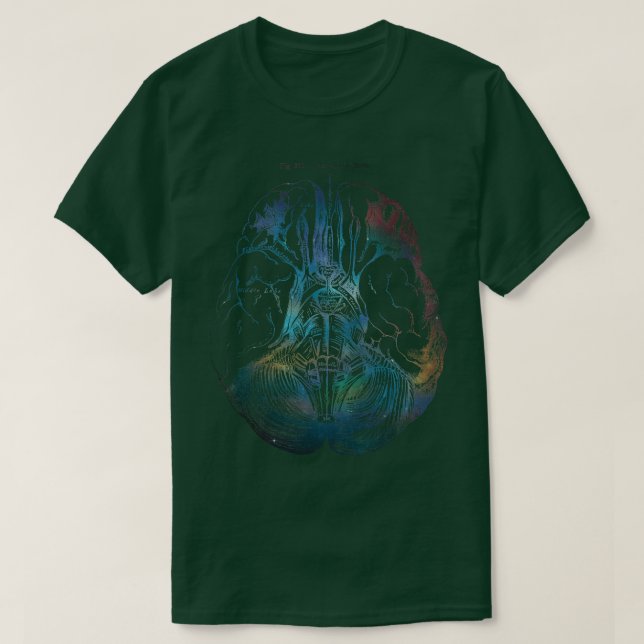 Camiseta Desenho Cérebro Antigo Tipo B (Frente do Design)