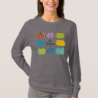 Camiseta Desenho Colorido de Abóbora