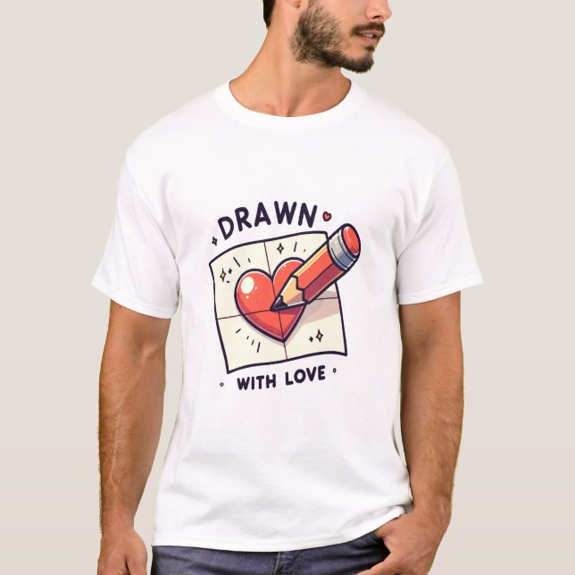 Camiseta Desenho com amor (Frente)