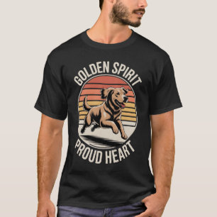 Camiseta Desenho Coração Orgulhoso Espírito Dourado