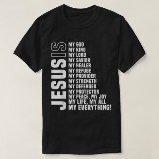 Camiseta Desenho Cristão Jesus é Tudo Para Mim