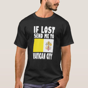 Camiseta Desenho da Bandeira da Cidade do Vaticano Se perdi