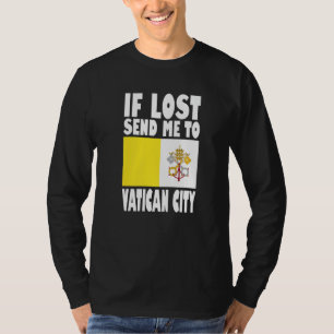 Camiseta Desenho da Bandeira da Cidade do Vaticano Se perdi