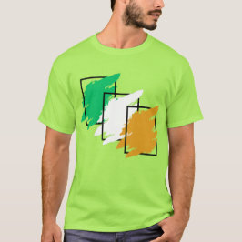 Camiseta Desenho da Bandeira Irlandesa