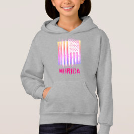 Camiseta Desenho da Bandeira Nacional Americana Murica