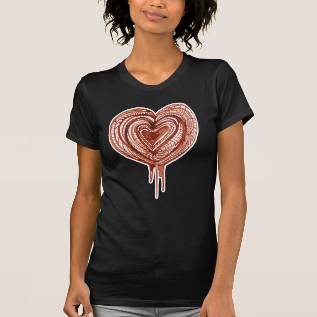 Camiseta Desenho da Bomba Muscular (coração) (Frente)