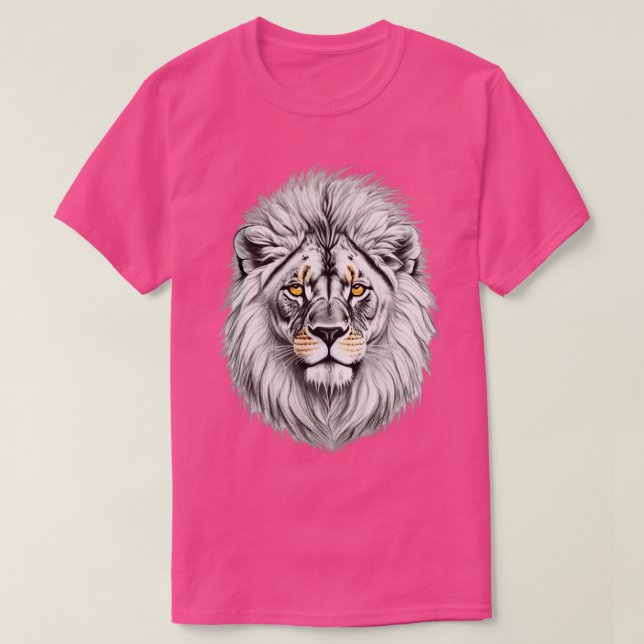 Camiseta Desenho da cabeça do leão (Frente do Design)