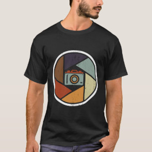 Camiseta Desenho da câmera de vídeo-imagem retrógrada minim