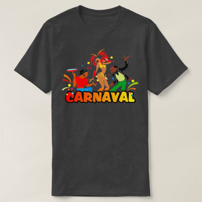 Camiseta Desenho da Cidade Brasileira do Carnaval (Frente do Design)