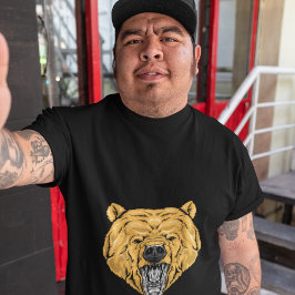 Camiseta Desenho da face do urso