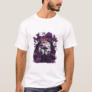 Camiseta Desenho da Impressão de Testemunhas de Mushroom Wo