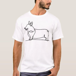 Camiseta Desenho da Linha Corgi