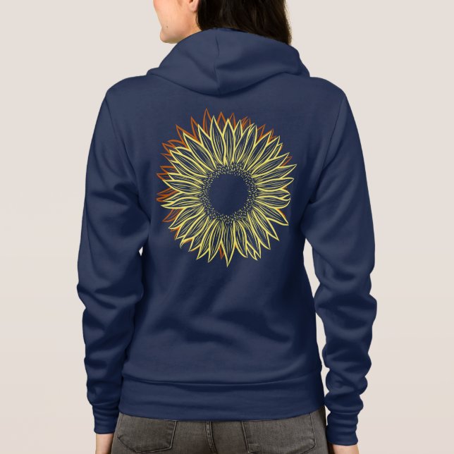 Camiseta Desenho Da Mão Luminosa Rústica Floral (Verso)