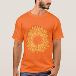 Camiseta Desenho Da Mão Luminosa Rústica Floral