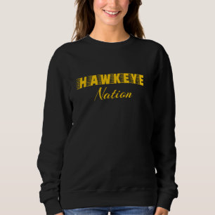 Camiseta Desenho da Nação Hawkeye para o estado de Iowa