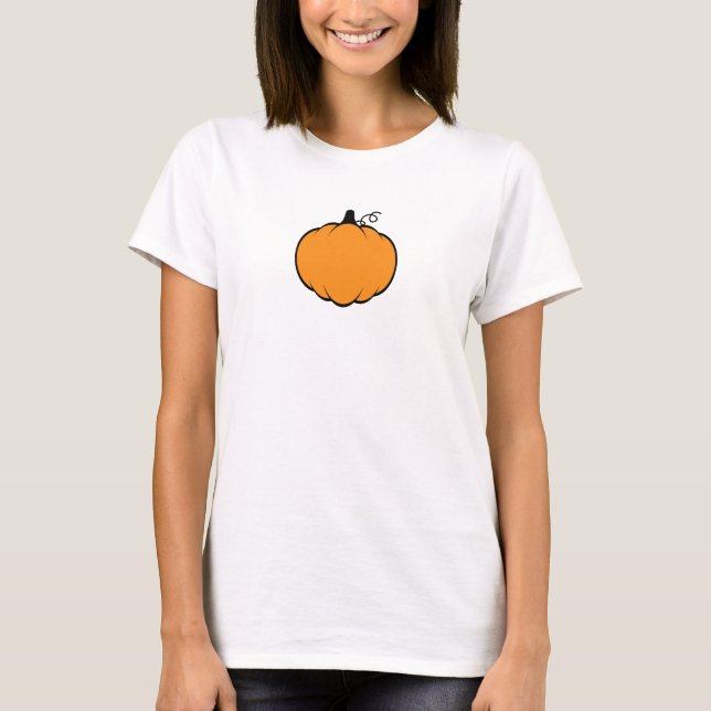 Camiseta Desenho da Pumpkin da Estação de Queda (Frente)