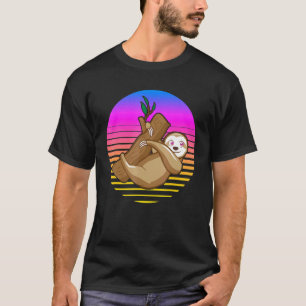 Camiseta Desenho Da Vintagem Da Filtragem Retroativa Do Sol