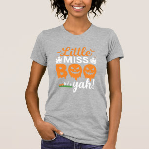 Camiseta Desenho de Abóbora Little Miss Boo Yah de Hallowee