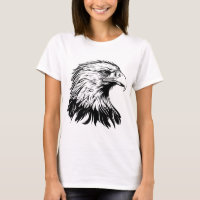 Camiseta Desenho de Águia Legal – Artística e Fero