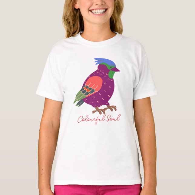 Camiseta Desenho de Alma Colorida (Frente)