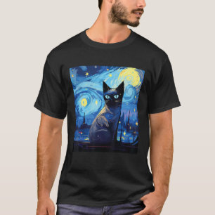 Camiseta Desenho de Amante de Gato Siames para Mãe e Pai de