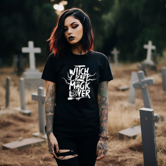 Camiseta Desenho de Amante de Magia e Artes das Trevas