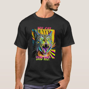 Camiseta Desenho de Amantes de Gatos para uma Mãe de Gato M