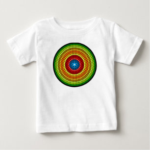 Camiseta Desenho de Arte Mandala Abstrata Pontilhada-65904